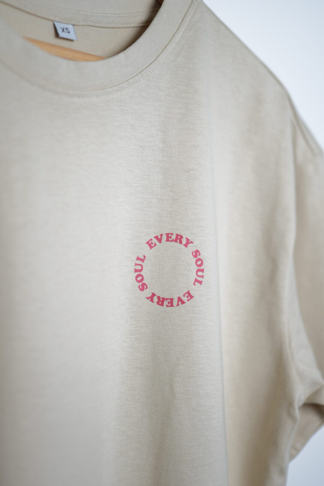Every Soul Tee - Cream - Image 4